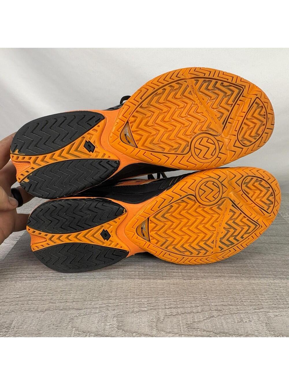 Lotto Raptor Syn-Pulse Indoor Court Shoes Men’s Size 11 (US) Black/Orange - Picture 6 of 15